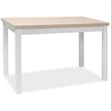  Stol ADAM 100x60 cm - laminirana ploča + MDF - hrast sonoma/bijeli | shoptok.hr