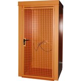 eurokraft pro Ognjevaren zabojnik za plinske jeklenke, za 9 jeklenk s Ø 230 mm, oranžne barve | Shoptok.si