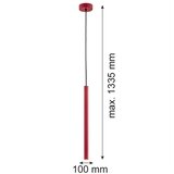  Argon 8331 - LED luster na sajli RIO LED/4,2W/230V 3000K crvena | Eponuda.com