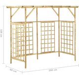  Vrtna pergola od impregnirane borovine za tri kante | shoptok.hr