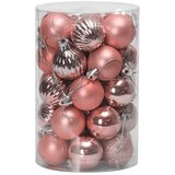 Tutumi Set ružičastih božićnih kuglica 34 komada SYSD1688-026 | shoptok.hr