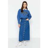 Trendyol Skirt - Blue - Maxi Cene