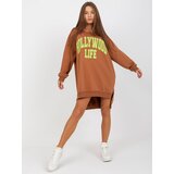 Vikki Sweatshirt-VI-BL-3102.01P-brown-green | Shoptok.si