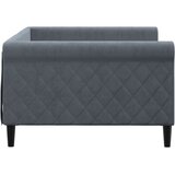  Dnevni krevet tamnosivi 100 x 200 cm baršunasti | shoptok.hr