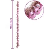 Garland od božićnih kuglica Ružičasta 186 cm Polistiren | shoptok.hr