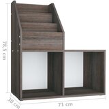  Stalak za dječje časopise sivi i hrast 71 x 30 x 78,5 cm drveni | shoptok.hr