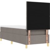 Box spring krevet s madracem &amp LED taupe 80x200 cm tkanina | shoptok.hr
