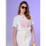 Sinsay Pamučna majica s ljetnim printom | shoptok.hr