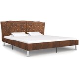  Okvir za krevet od umjetne brušene kože smeđi 180 x 200 cm | shoptok.hr