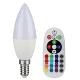  led rgb prigušiva sijalica E14/3,5W/230V 6400K + daljinski upravljač | Eponuda.com