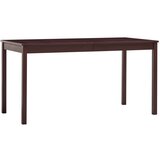 vidaXL Jedilna miza temno rjava 140x70x73 cm borovina Cene