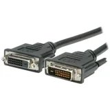 DVI priključni kabel DVI-D 24+1-polni vtič 1.00 m črna 11.99.5562 zaščiten\, lahko se privije DVI kabel, (20418999)