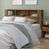 Maison Chic vzglavna omarica - nočna omarica - posteljna omarica dimljeni hrast 200x18,5x104,5 cm, (21705827) | Shoptok.si