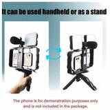  Mini tripod AY-49X-2 sa LED svetlima i mikrofonom crni | Eponuda.com