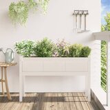  Vrtna sadilica s nogama bijela 110x31x70 cm od masivne borovine | Eponuda.ba