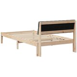  Okvir kreveta smeđe i tamnosivo 100 x 200 cm Masivna borovina | shoptok.hr