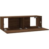  Stenska TV omarica rjavi hrast 100x30x30 cm konstruiran les, (20601413) | Shoptok.si