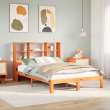 Krevet s regalom za knjige bez madraca 135 x 190 cm od borovine | shoptok.hr