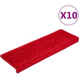  Prostirke za stepenice 20 kom 65x21x4 cm crvene pravokutne rubove | shoptok.hr
