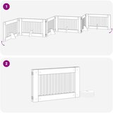  Vrata za pse s postoljem 6 pcs Crni hrast 100 x 60 cm | shoptok.hr
