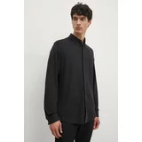 Calvin Klein Bombažna srajca moška, črna barva, K10K113311