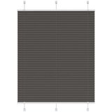 vidaXL Plisirana roleta crna 110x150 cm širina tkanine 109,4 cm | shoptok.hr