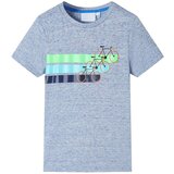  Dječja majica s kratkim rukavima plava prošarana 92 | shoptok.hr