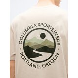 Columbia Majica 'CSC™' svetlo rjava / svetlo zelena / črna | Shoptok.si