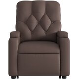  Masažni naslonjač na podizanje od umjetne kože smeđa | shoptok.hr