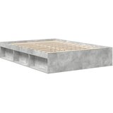  Okvir kreveta boja betona 135 x 190 cm bračni | shoptok.hr