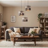  visilica na sajli karbon 3xE27/15W/230V crna/siva | Eponuda.com