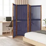 vidaXL Paravan 4-delni temno moder 280x180 cm