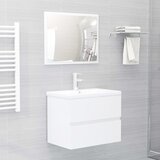 Maison Chic Komplet kopalniškega pohištva - Kopalniški sestavi visok sijaj bela iverna plošča, (21788445) | Shoptok.si