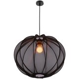 Candellux Lighting Crna viseća svjetiljka s tekstilnim sjenilom ø 52 cm Mellow – | shoptok.hr