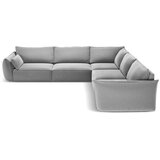 Mazzini Sofas Svijetlo siva baršunasti kutna garnitura Vanda – | shoptok.hr