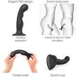 Strap-On-Me P&G L - zakrivljeni, strap-on dildo (crni) | shoptok.hr