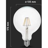 led filamentna sijalica G125 E27/12W/230V 6500K | Eponuda.com