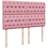  Otomanski krevet s madracima ružičasti 140x200 cm baršun | shoptok.hr