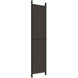 Sobna pregrada s 5 panela smeđa 250x220 cm od tkanine | Eponuda.com