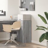 vidaXL Sivi Sonoma ormarić za pohranu Sivi Sonoma Konstruirano drvo Mali | shoptok.hr
