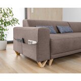 Miuform Smeđa sklopiva/s prostorom za odlaganje kutna garnitura (s desnim kutom/u obliku slova L) Classy Sophie – | shoptok.hr