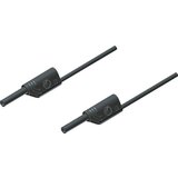 SKS Hirschmann MVL S 200/1 Au varnostni merilni kabel [lamelni vtič 2 mm - lamelni vtič 2 mm] 2.00 m črna PVC merilni kabel MVL S 200/1 Au\, 1 mm2\, 200cm\, črn\, 2 mm na 2 mm, (20422443) Cene