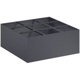  Vrtna saksija Antracit 100 x 100 x 20 cm Čelična vrata | shoptok.hr