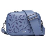 Vuch Crossbody torba Massimo Mini Leaves Blue, 15 x 21,5 cm Slike
