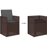  Komplet za jedilnico v vrtu 7 pcs Rjava in antracit PP, (5000301235) | Shoptok.si