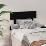  Uzglavlje za krevet crno 103,5 x 3 x 81 cm od masivne borovine | shoptok.hr