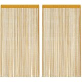  Nižaste zavjese 2 kom zlatne 140x250 cm | shoptok.hr