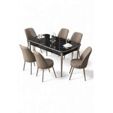 Hanah home Trpezarijski set, 7 dijelova, bež | Eponuda.ba