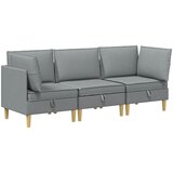  Modularni set sofe sa skladištem 3 pcs Svjetlosiva Tkanina | shoptok.hr
