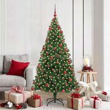 vidaXL Umestno božično drevo Zelena 180 cm PVC, jeklo in plastika | Shoptok.si